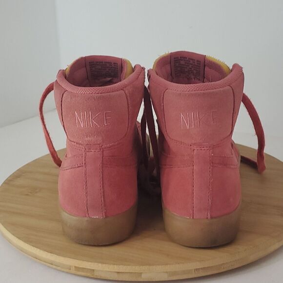 Nike Blazer Mid 77 Suede Light Redwood Gum Hi Top Sneakers Men's Size 8 - Picture 4 of 9